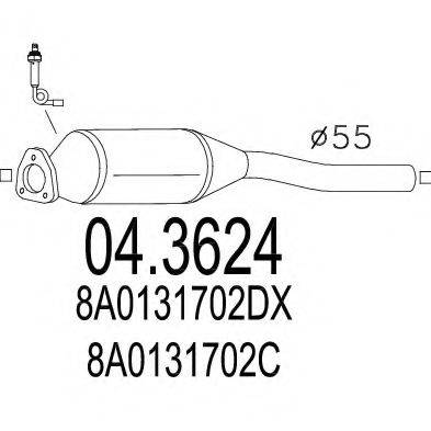 MTS 043624 Каталізатор