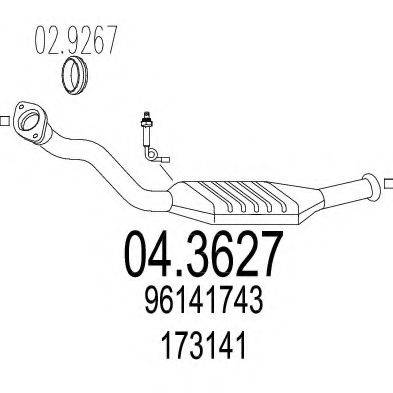 MTS 043627 Каталізатор