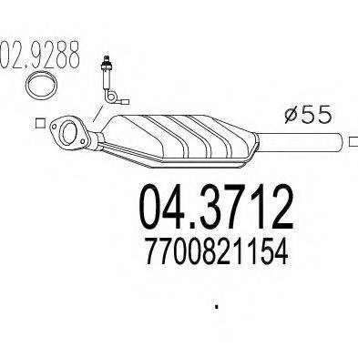 MTS 043712 Каталізатор