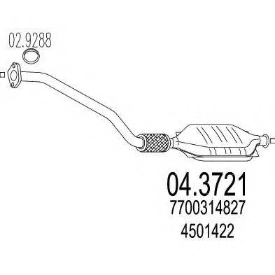 MTS 043721 Каталізатор