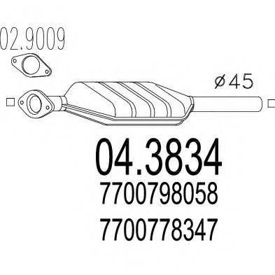 MTS 043834 Каталізатор