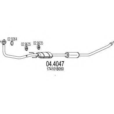 MTS 044047 Каталізатор