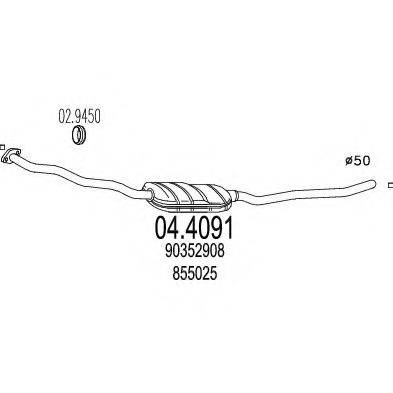 MTS 044091 Каталізатор