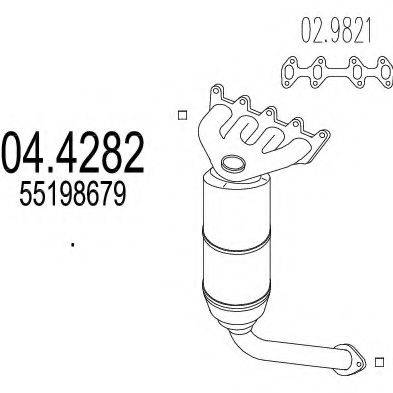 MTS 044282 Каталізатор