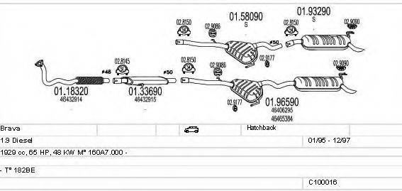 MTS C100016012722 Система випуску ОГ