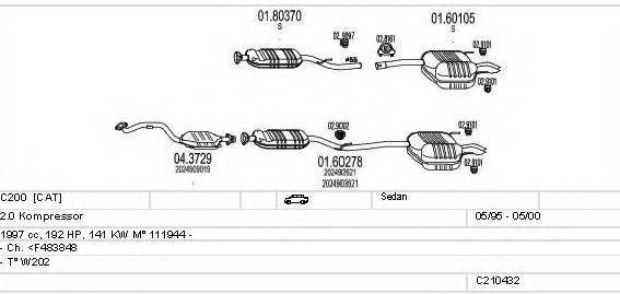 MTS C210432009704 Система випуску ОГ