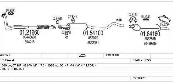 MTS C250062005066 Система випуску ОГ