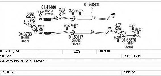 MTS C250300005436 Система випуску ОГ