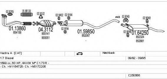 MTS C250566005771 Система випуску ОГ