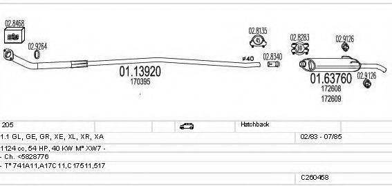 MTS C260458007457 Система випуску ОГ