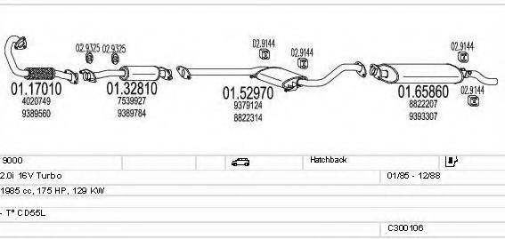 MTS C300106008501 Система випуску ОГ