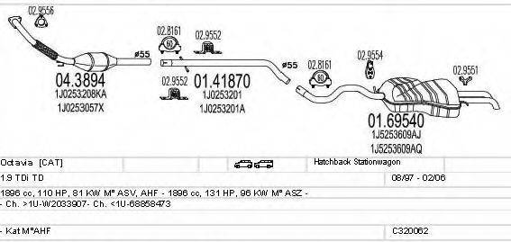 MTS C320062004840 Система випуску ОГ