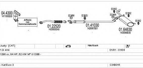 MTS C340015004870 Система випуску ОГ