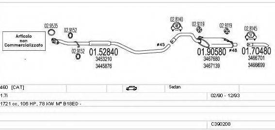 MTS C390208008862 Система випуску ОГ