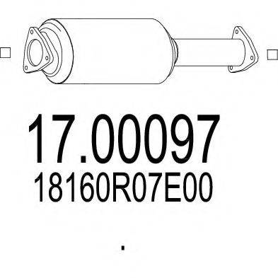 MTS 1700097 Саджовий/частковий фільтр, система вихлопу ОГ