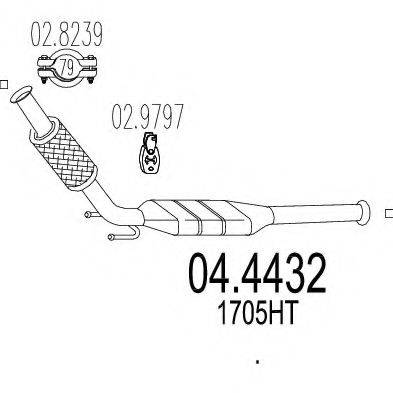 MTS 044432 Каталізатор