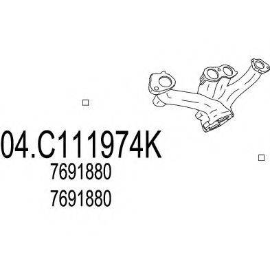 MTS 04C111974K Труба вихлопного газу