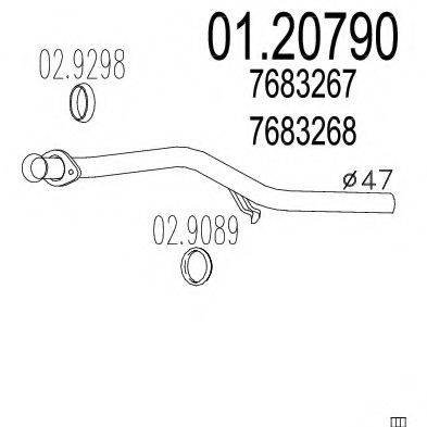 MTS 0120790 Труба вихлопного газу