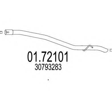 MTS 0172101 Труба вихлопного газу