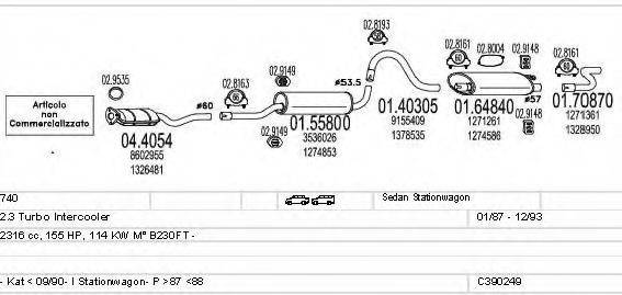 MTS C390249006524 Система випуску ОГ