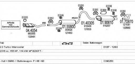 MTS C390250006531 Система випуску ОГ