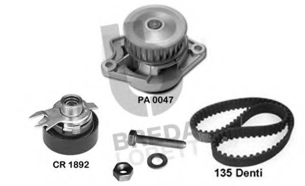 BREDA LORETT KPA0048B Водяний насос + комплект зубчастого ременя