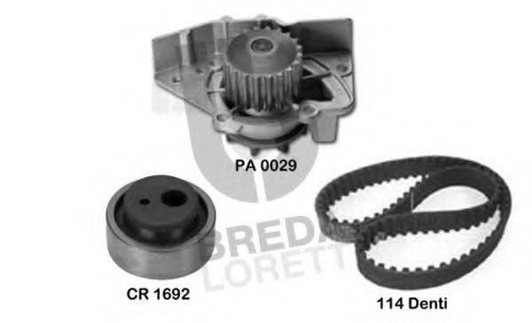 BREDA LORETT KPA0103A Водяний насос + комплект зубчастого ременя
