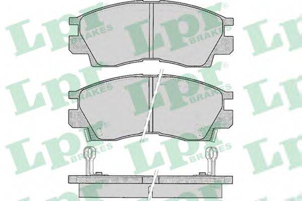 LPR 05P042 Комплект гальмівних колодок, дискове гальмо