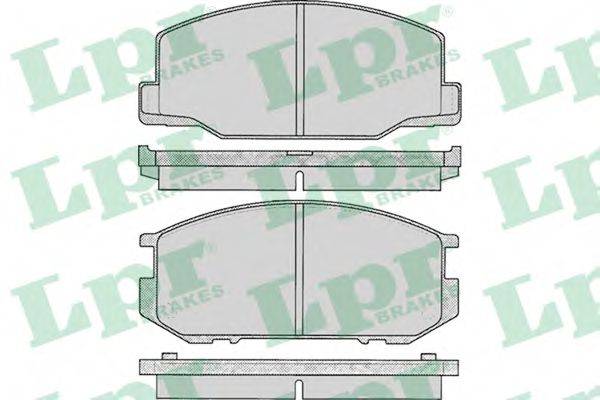 LPR 05P064 Комплект гальмівних колодок, дискове гальмо