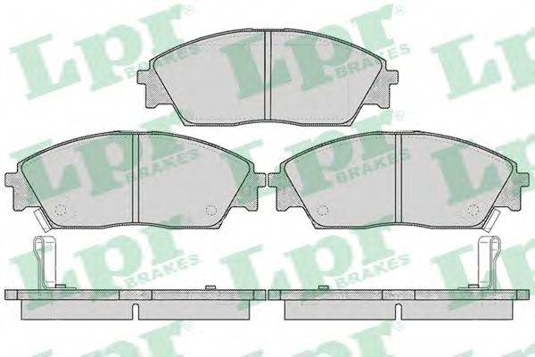 LPR 05P071 Комплект гальмівних колодок, дискове гальмо