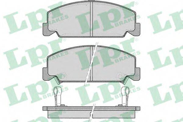 LPR 05P083 Комплект гальмівних колодок, дискове гальмо
