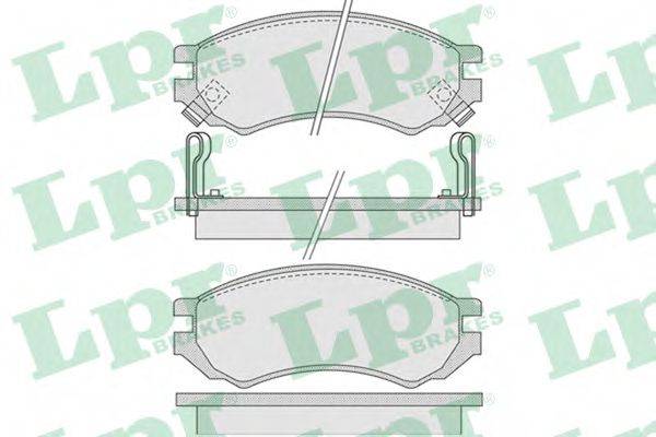 LPR 05P1008 Комплект гальмівних колодок, дискове гальмо