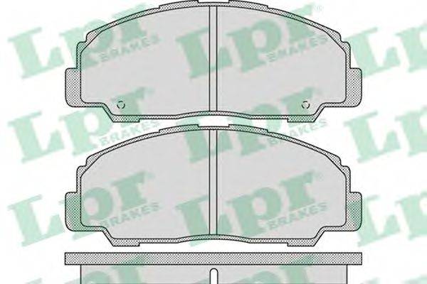LPR 05P1082 Комплект гальмівних колодок, дискове гальмо