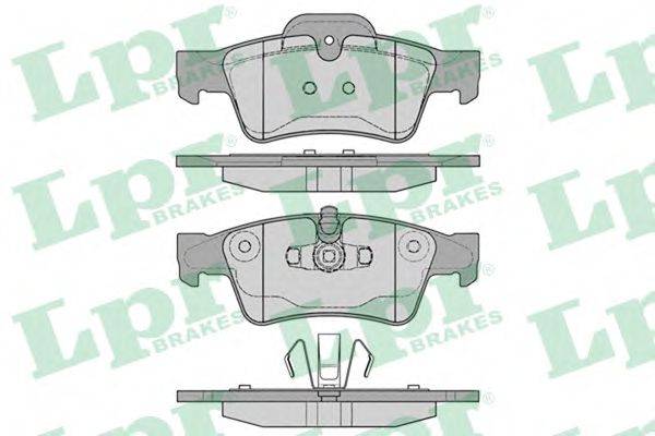 LPR 05P1254 Комплект гальмівних колодок, дискове гальмо