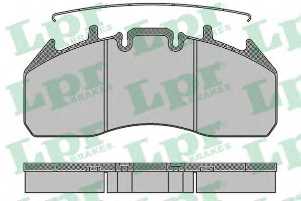 LPR 05P1325 Комплект гальмівних колодок, дискове гальмо