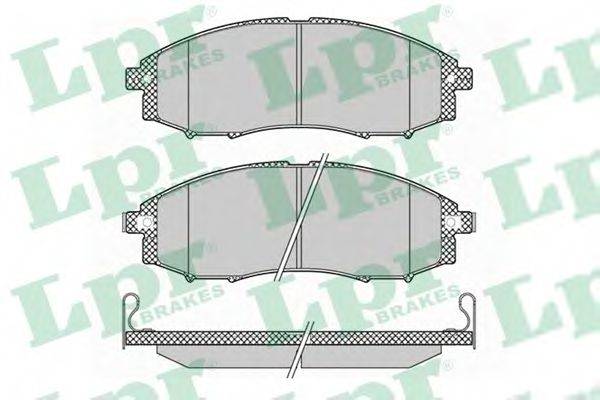 LPR 05P1343 Комплект гальмівних колодок, дискове гальмо