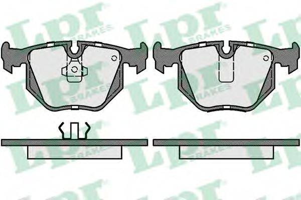 LPR 05P1381 Комплект гальмівних колодок, дискове гальмо