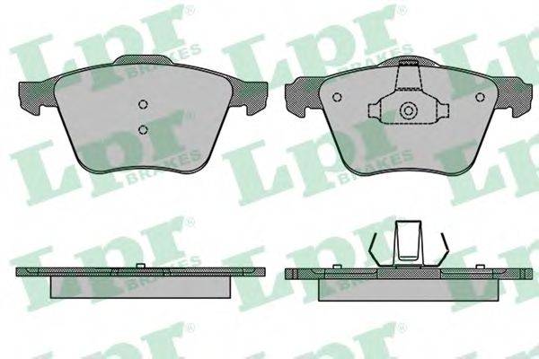 LPR 05P1507 Комплект гальмівних колодок, дискове гальмо