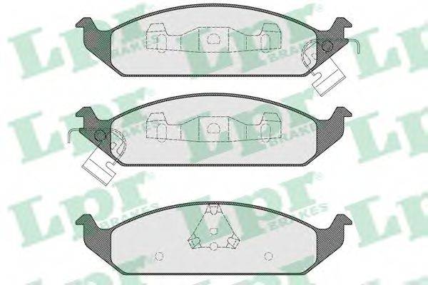 LPR 05P1519 Комплект гальмівних колодок, дискове гальмо