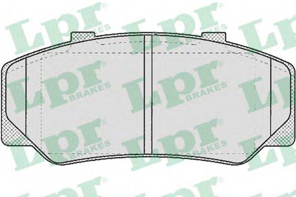 LPR 05P156 Комплект гальмівних колодок, дискове гальмо