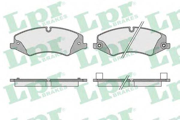 LPR 05P1616 Комплект гальмівних колодок, дискове гальмо