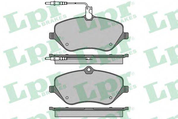 LPR 05P1666 Комплект гальмівних колодок, дискове гальмо