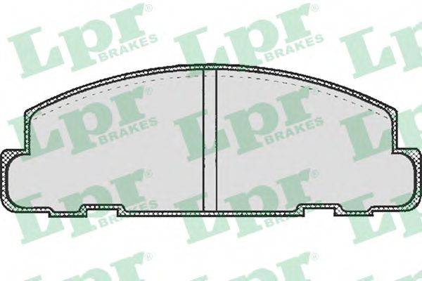 LPR 05P267 Комплект гальмівних колодок, дискове гальмо