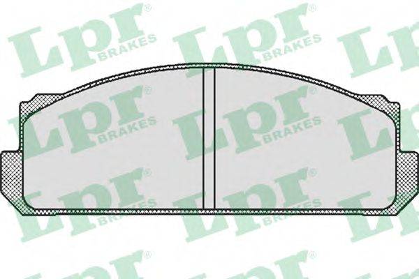 LPR 05P489 Комплект гальмівних колодок, дискове гальмо