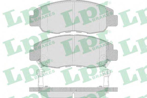 LPR 05P641 Комплект гальмівних колодок, дискове гальмо