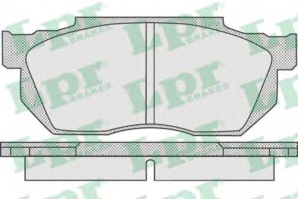 LPR 05P919 Комплект гальмівних колодок, дискове гальмо