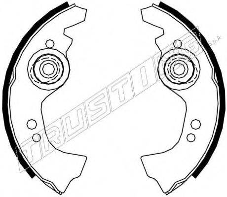 TRUSTING 034043 Комплект гальмівних колодок