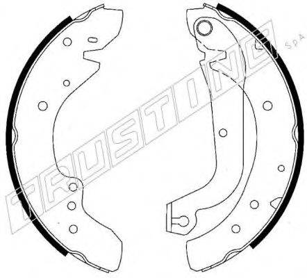 TRUSTING 034095 Комплект гальмівних колодок