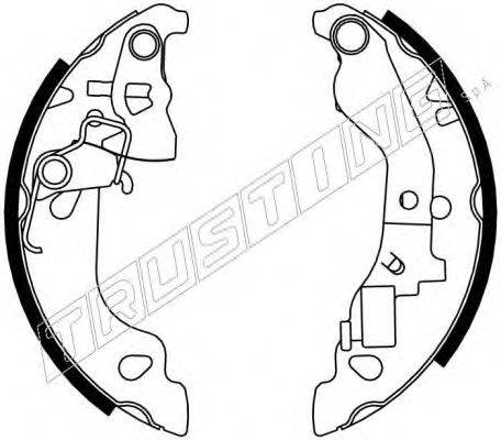 TRUSTING 034103Y Комплект гальмівних колодок