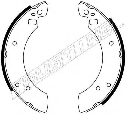 TRUSTING 040097 Комплект гальмівних колодок